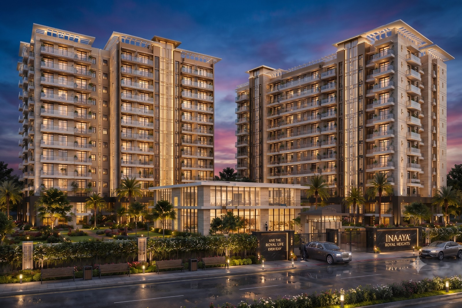Inaaya Royal Heights - Project View